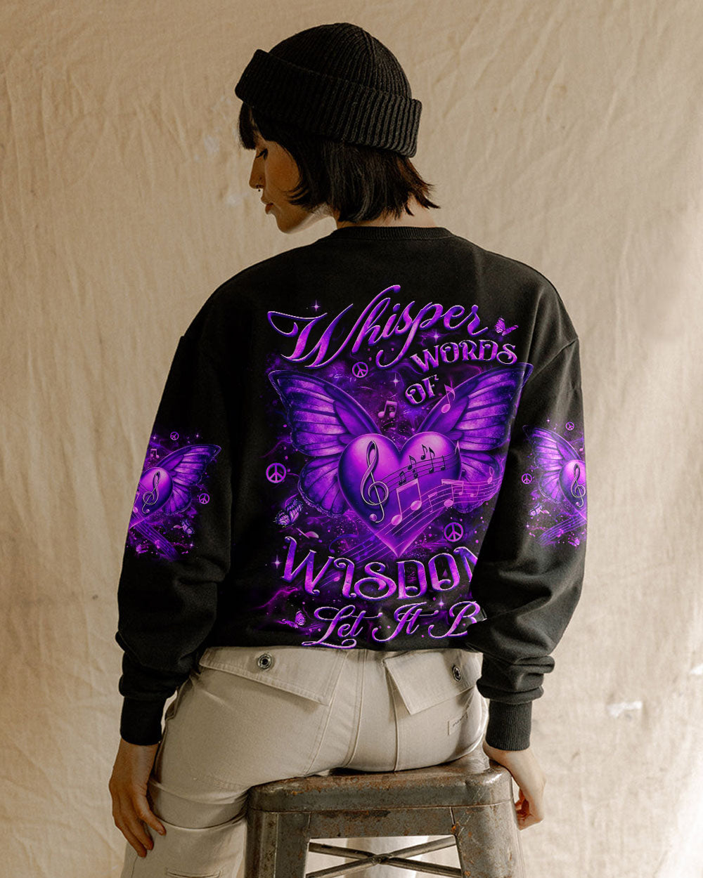 WHISPER WORDS OF WISDOM LET IT BE BUTTERFLY ALL OVER PRINT - YHLT2702252