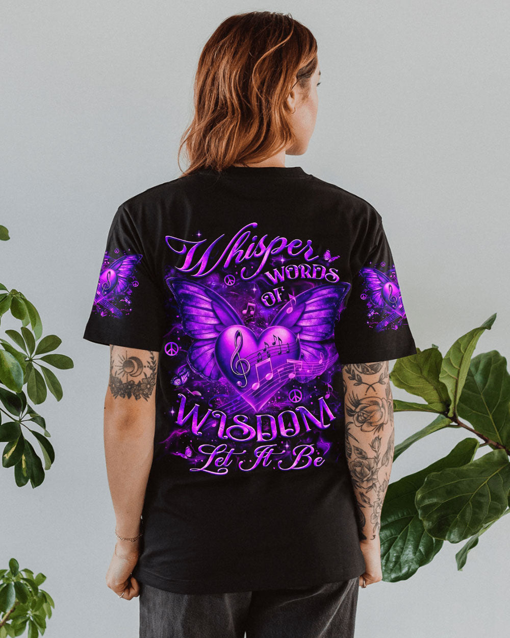 WHISPER WORDS OF WISDOM LET IT BE BUTTERFLY ALL OVER PRINT - YHLT2702252