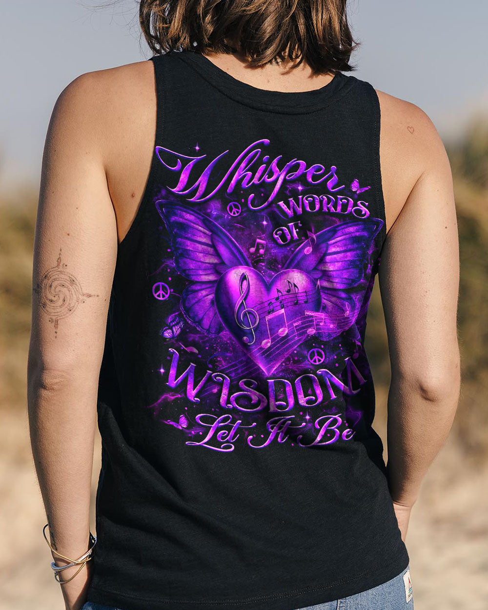 WHISPER WORDS OF WISDOM LET IT BE BUTTERFLY ALL OVER PRINT - YHLT2702252