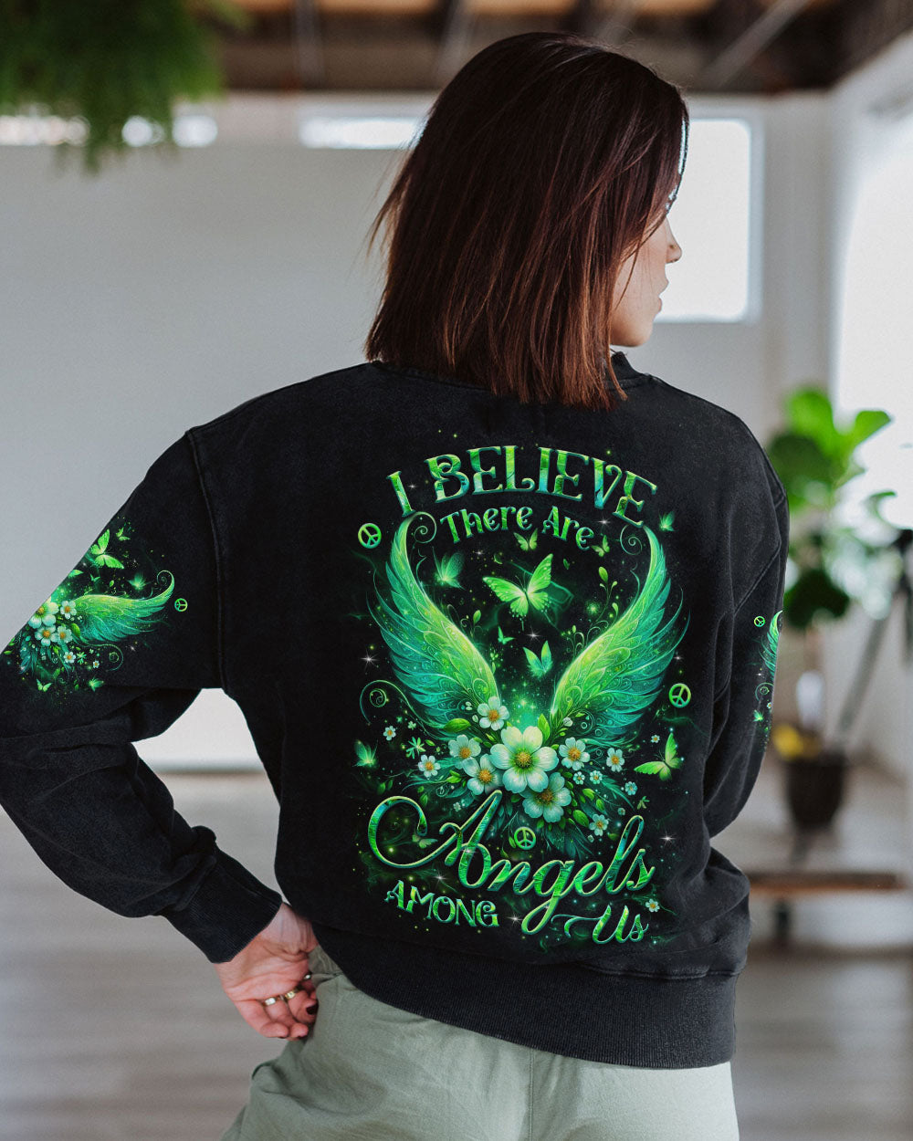 I BELIEVE THERE ARE ANGELS AMONG US WINGS ALL OVER PRINT - YHLT2703251