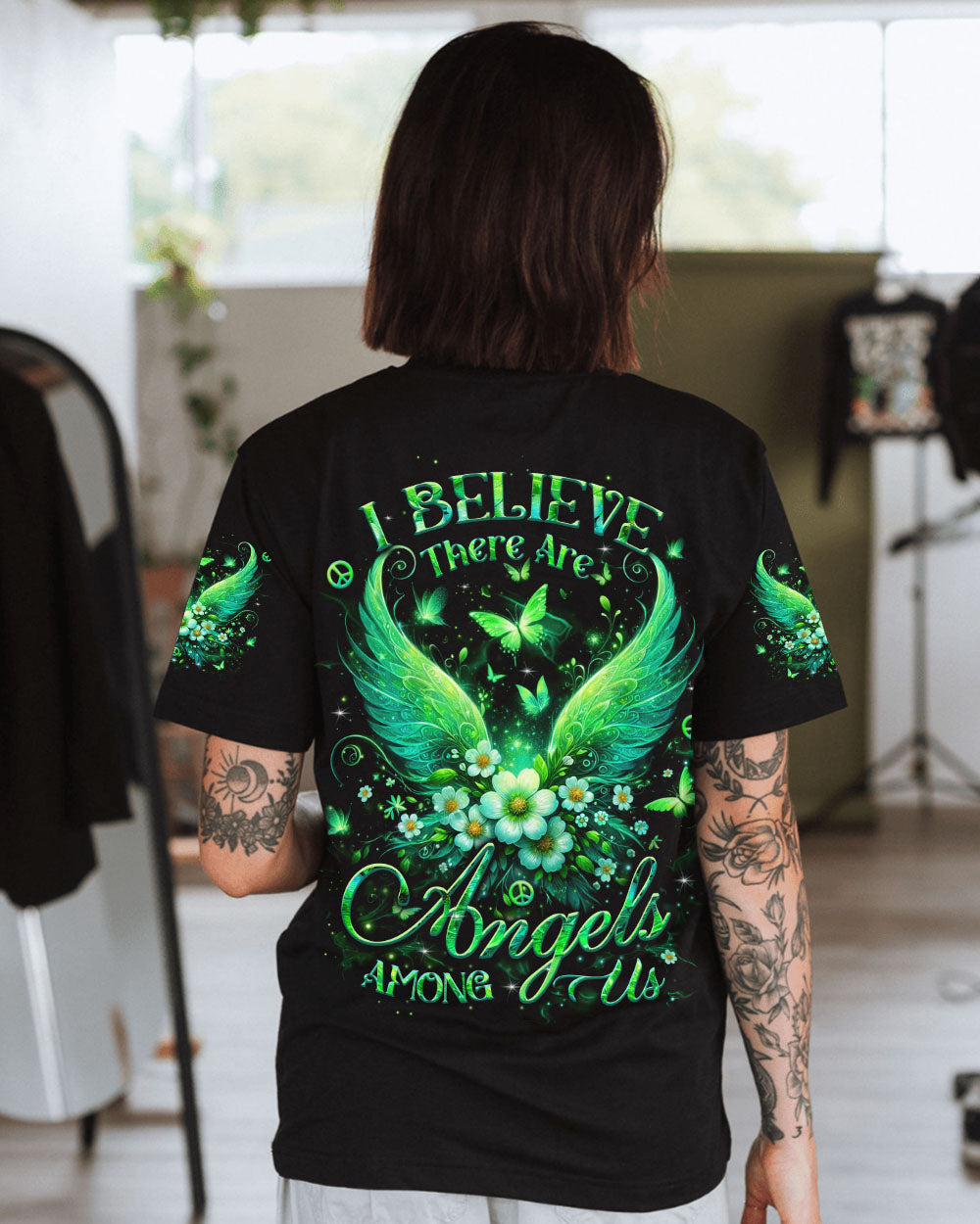 I BELIEVE THERE ARE ANGELS AMONG US WINGS ALL OVER PRINT - YHLT2703251