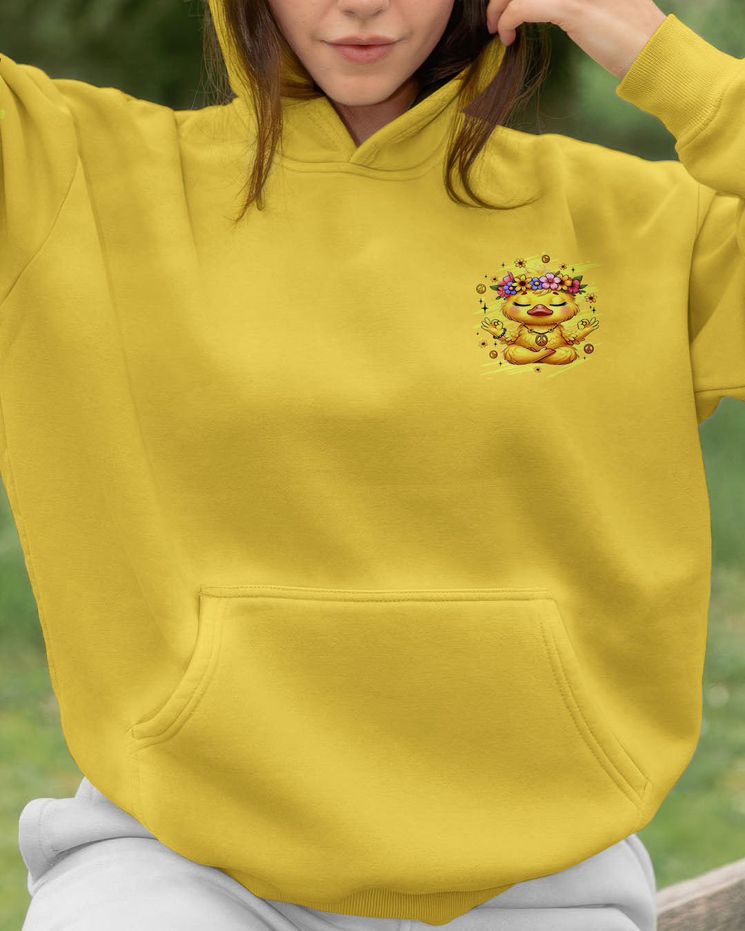 JUST BREATHE DUCK HIPPIE ALL OVER PRINT - YHLT2708251