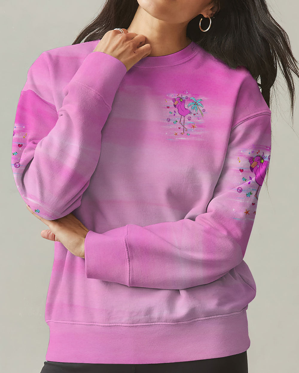 TODAY I CHOOSE JOY FLAMINGO ALL OVER PRINT - YHLT2709241