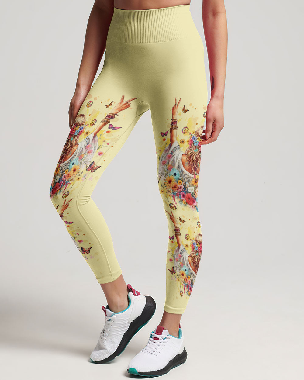 BE YOU THE WORLD WILL ADJUST HIPPIE GIRL ALL OVER PRINT - YHLT2711232