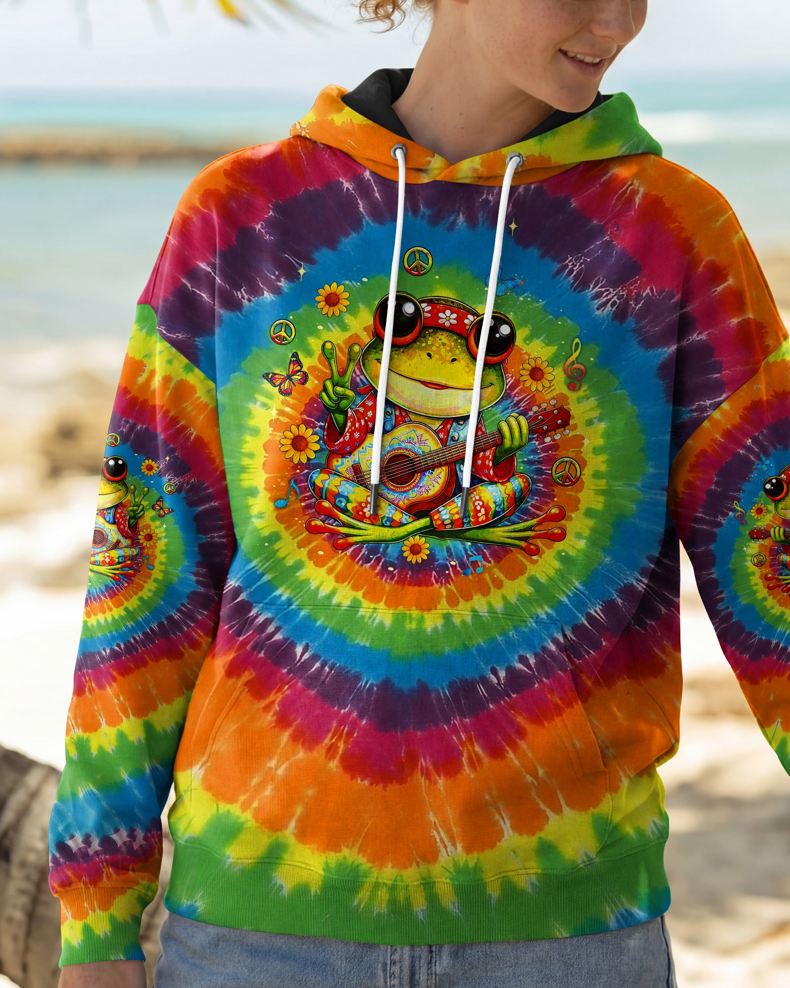 FEELING GROOVY FROG ALL OVER PRINT - YHLT2801261