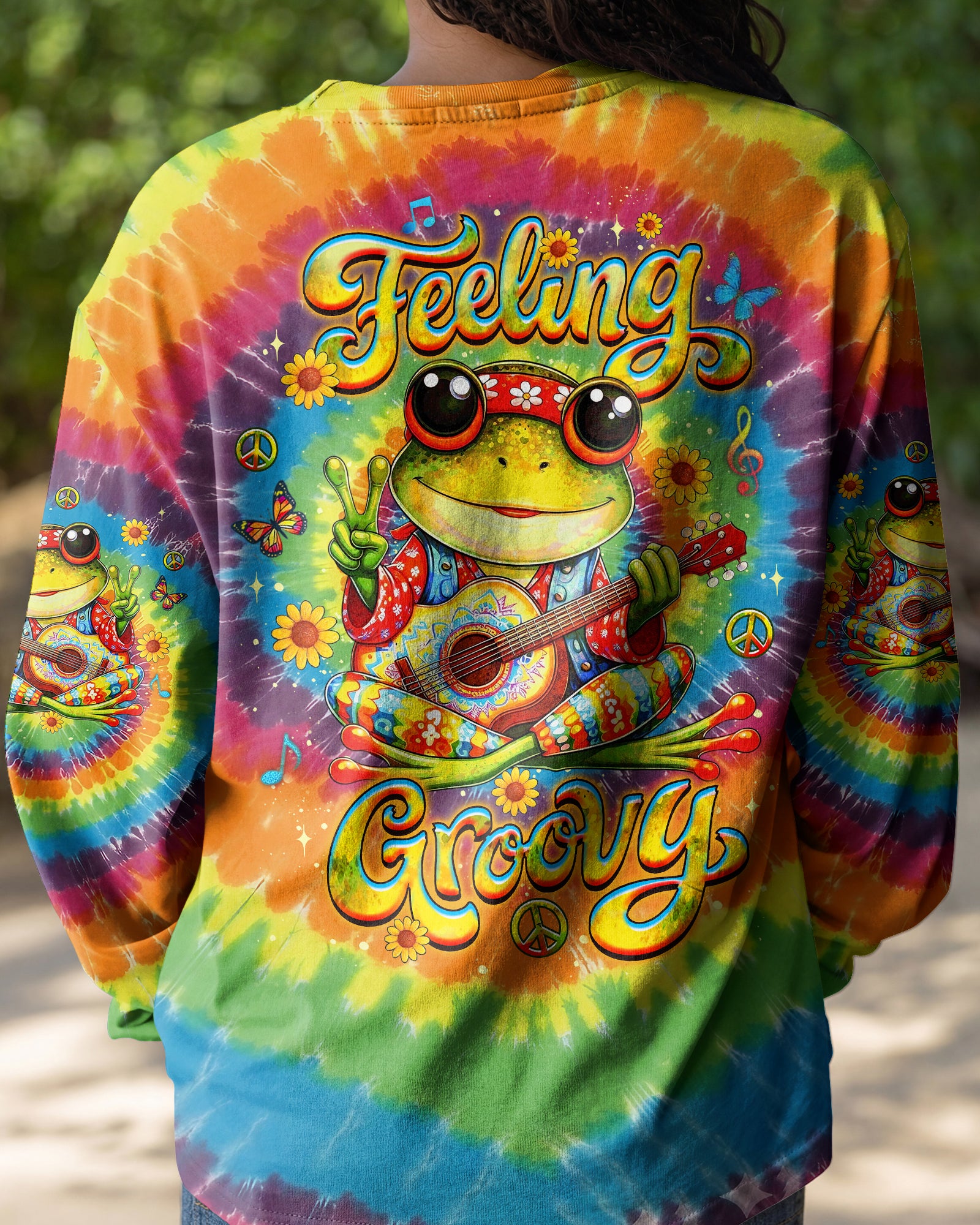 FEELING GROOVY FROG ALL OVER PRINT - YHLT2801261