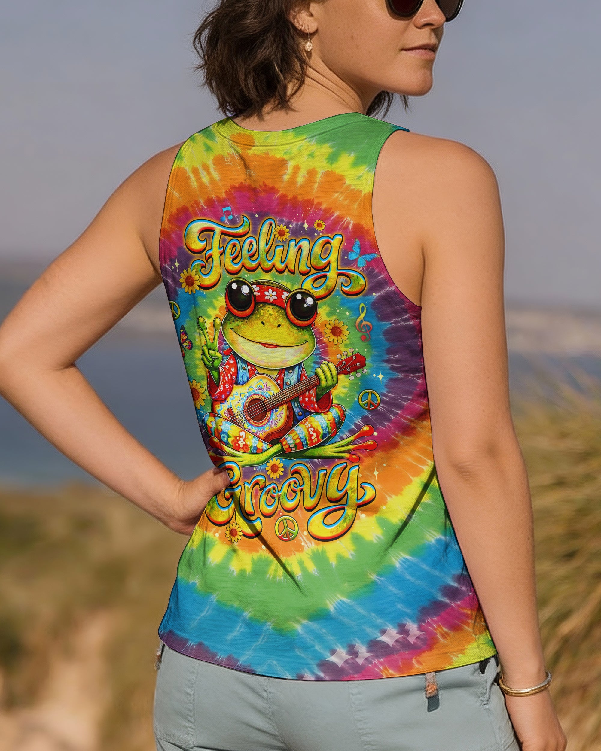 FEELING GROOVY FROG ALL OVER PRINT - YHLT2801261