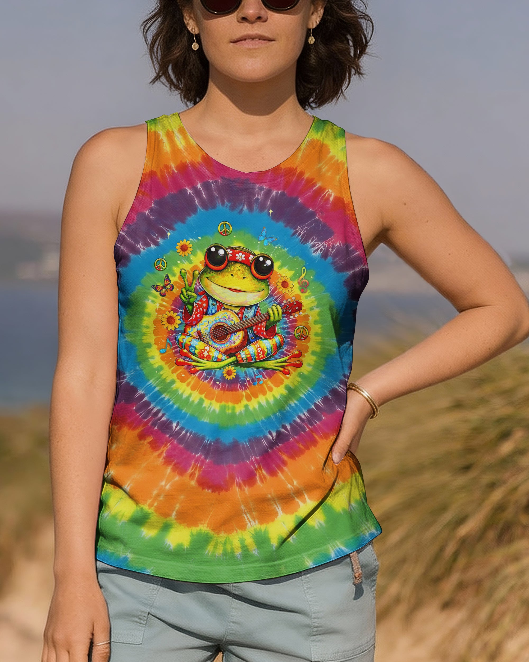FEELING GROOVY FROG ALL OVER PRINT - YHLT2801261