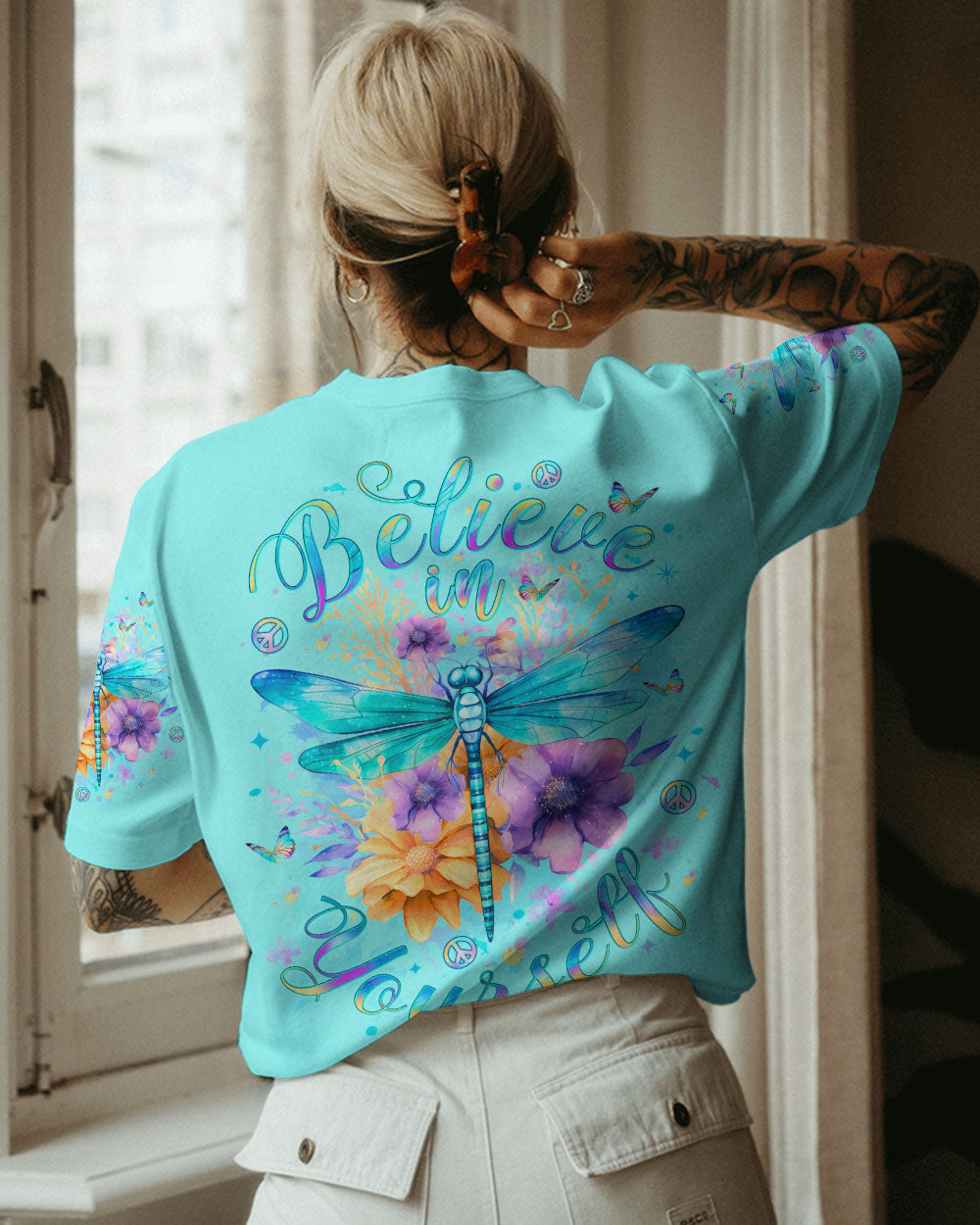 BELIEVE IN YOURSELF DRAGONFLY ALL OVER PRINT - YHLT2811231