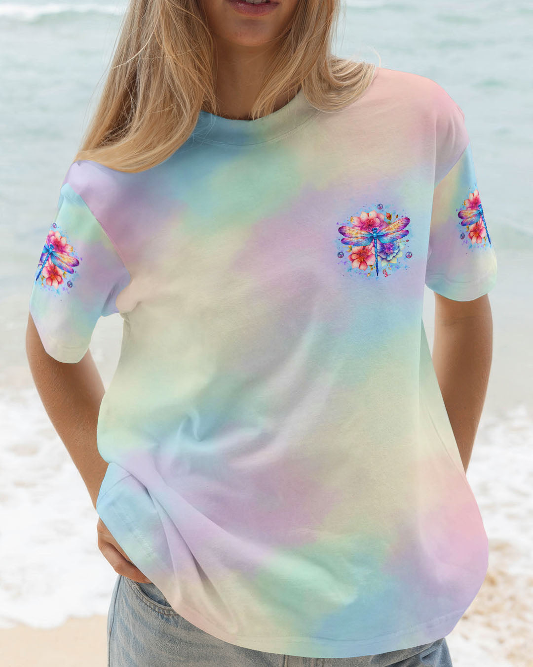 JUST BREATHE DRAGONFLY ALL OVER PRINT - YHLT2811253