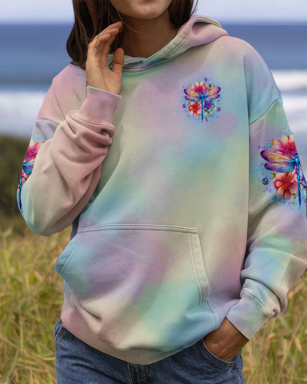 JUST BREATHE DRAGONFLY ALL OVER PRINT - YHLT2811253