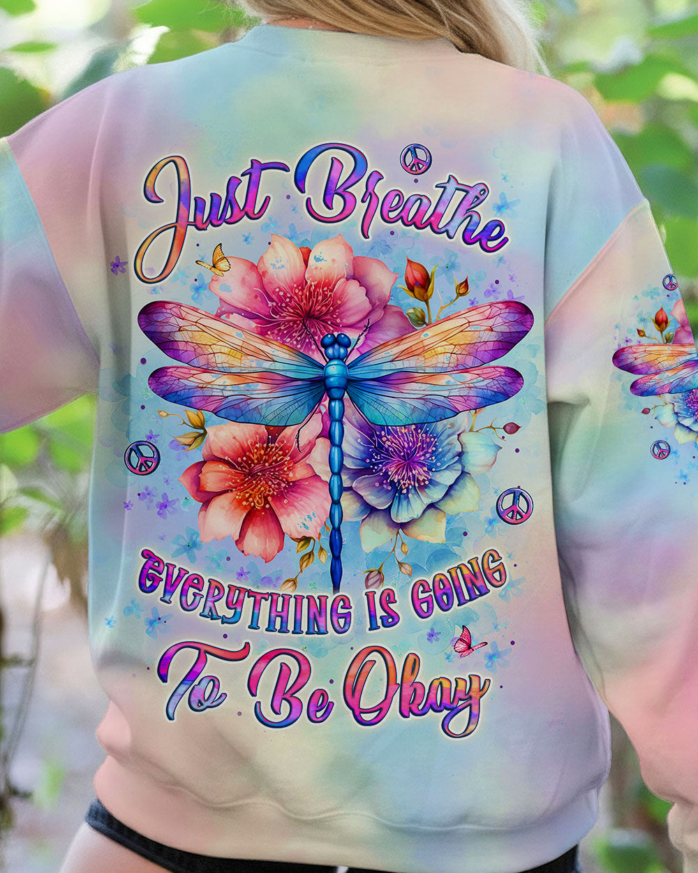JUST BREATHE DRAGONFLY ALL OVER PRINT - YHLT2811253