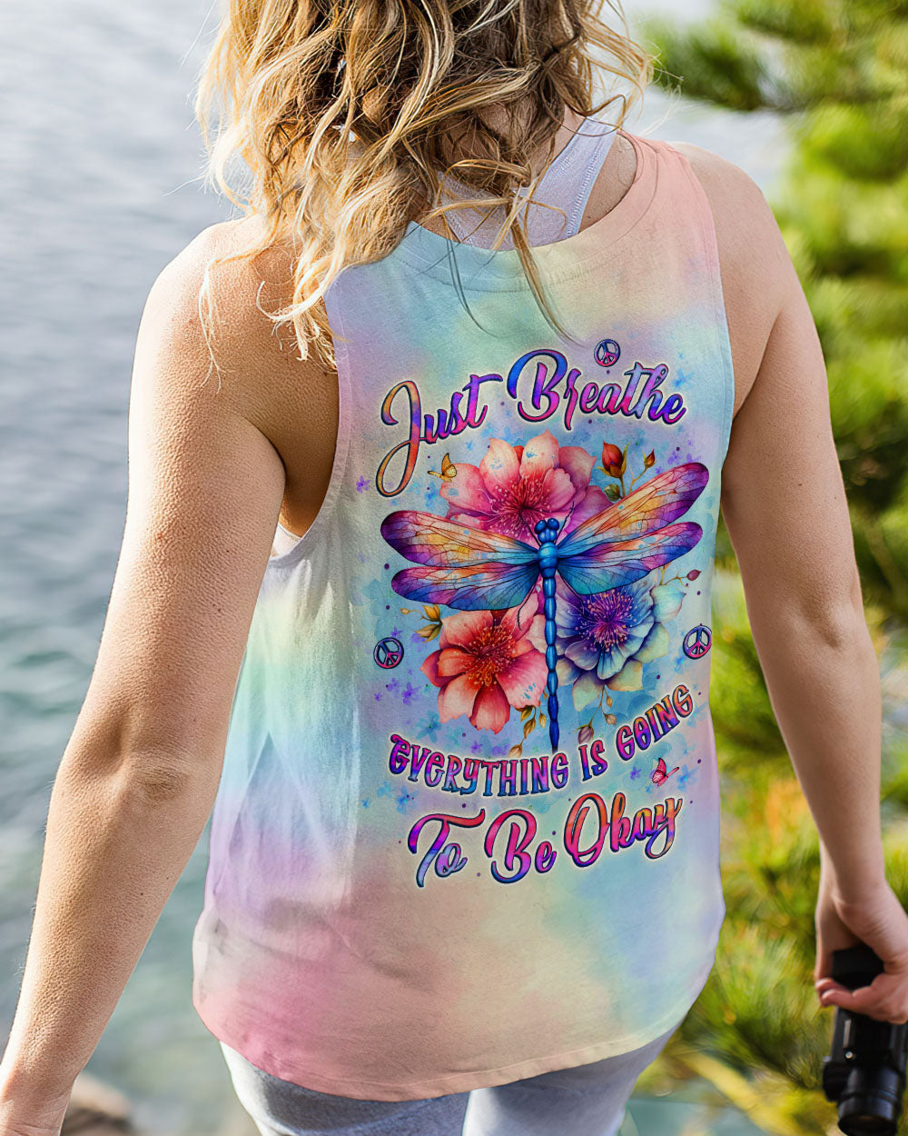 JUST BREATHE DRAGONFLY ALL OVER PRINT - YHLT2811253