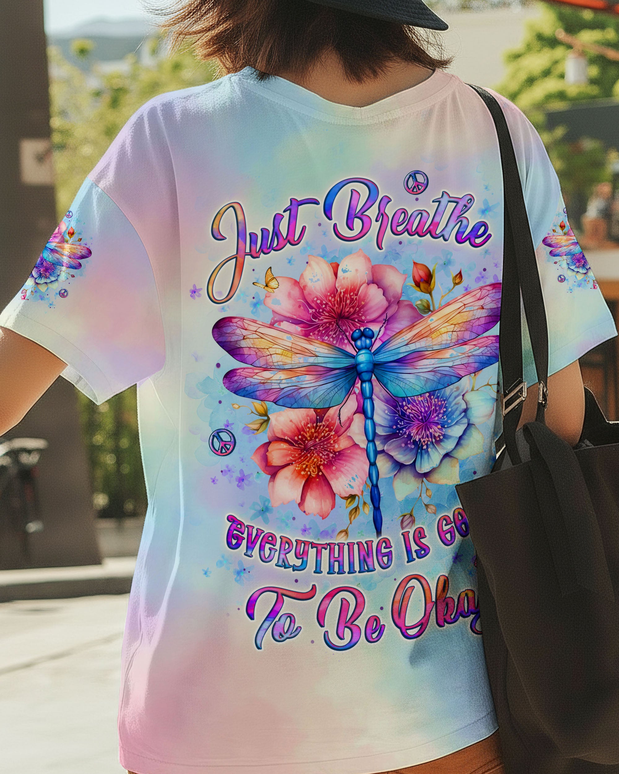 JUST BREATHE DRAGONFLY ALL OVER PRINT - YHLT2811253