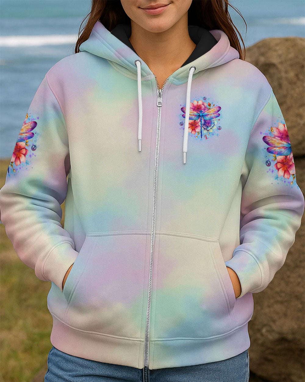 JUST BREATHE DRAGONFLY ALL OVER PRINT - YHLT2811253