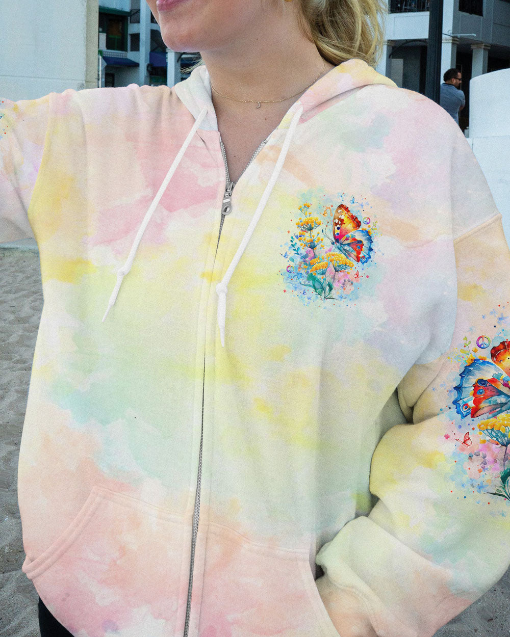 JUST BREATHE BUTTERFLY ALL OVER PRINT - YHLT2907241