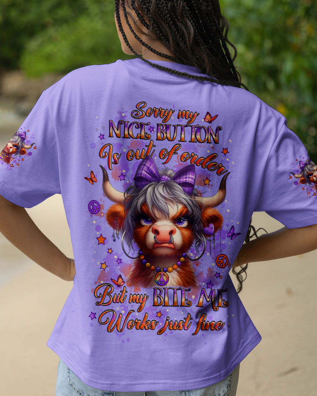 SORRY MY NICE BUTTON IS OUT OF ORDER ALL OVER PRINT - YHLT2907254