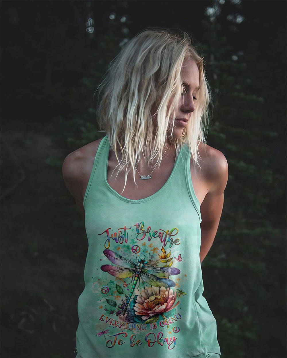 JUST BREATHE DRAGONFLY ALL OVER PRINT - YHLT2908243