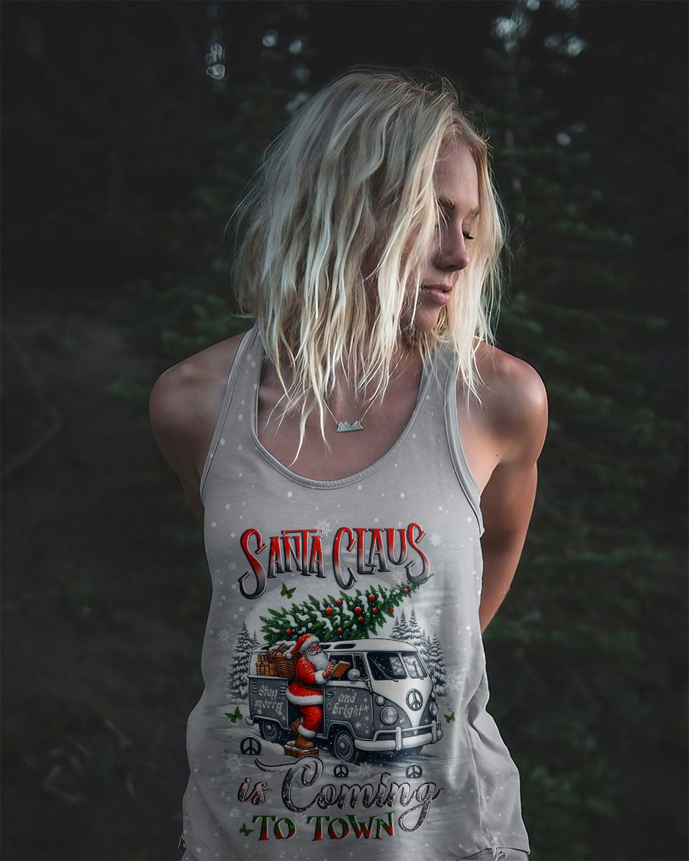 SANTA CLAUS IS COMING CHRISTMAS ALL OVER PRINT - YHLT2910241