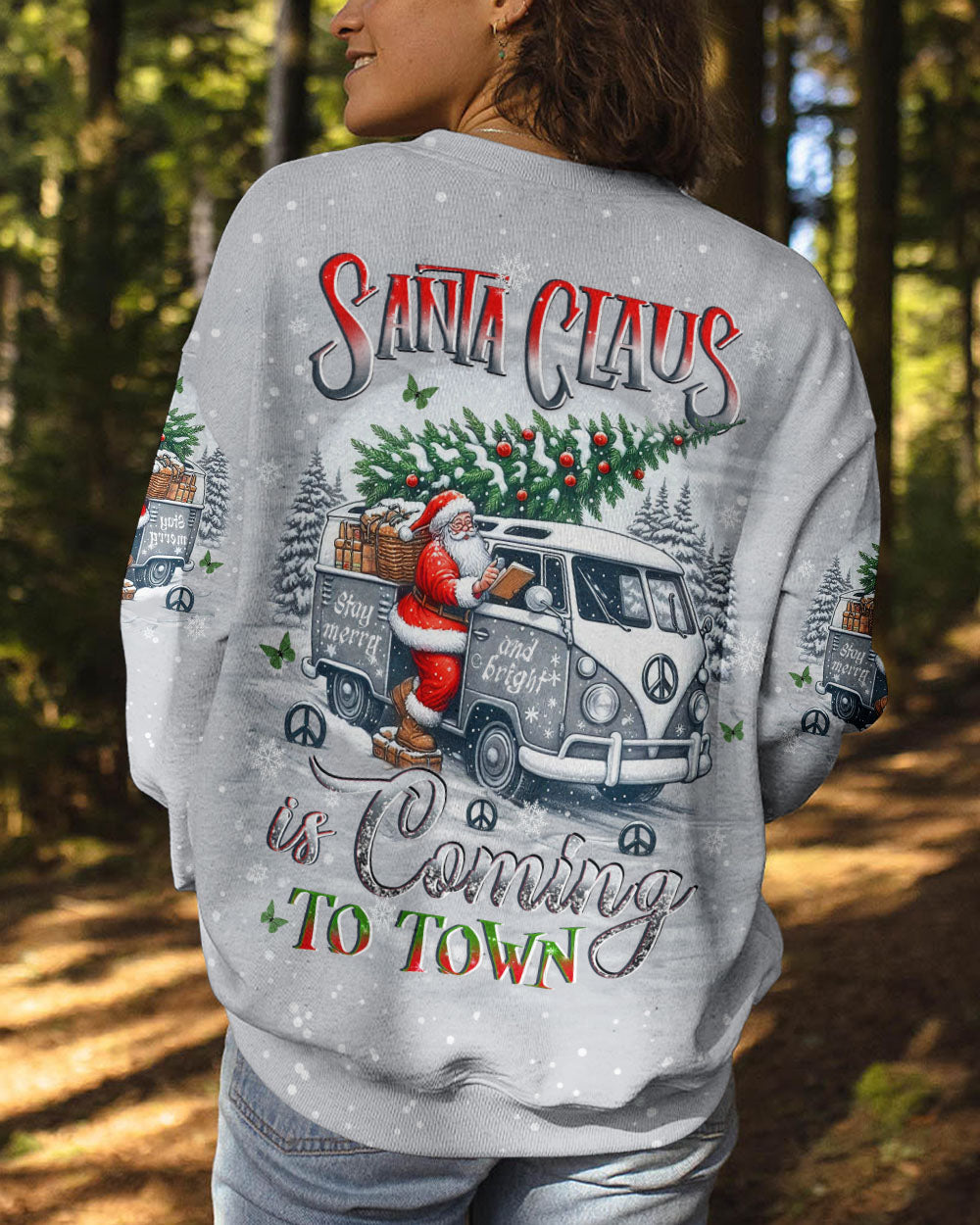 SANTA CLAUS IS COMING CHRISTMAS ALL OVER PRINT - YHLT2910241