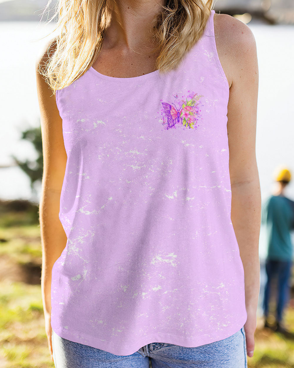 DON'T OVERTHINK JUST LET IT GO BUTTERFLY ALL OVER PRINT - YHLT3001242
