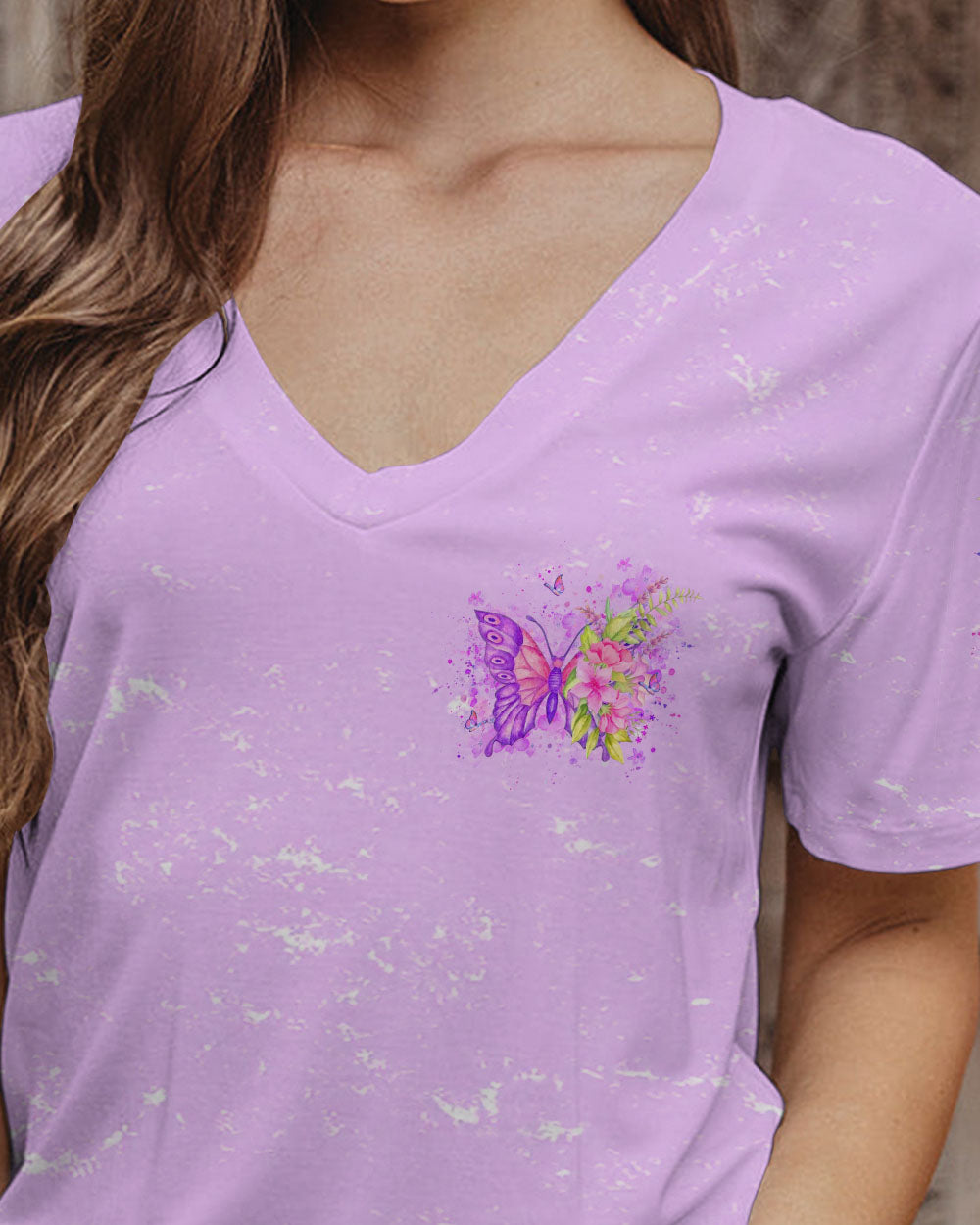 DON'T OVERTHINK JUST LET IT GO BUTTERFLY ALL OVER PRINT - YHLT3001242