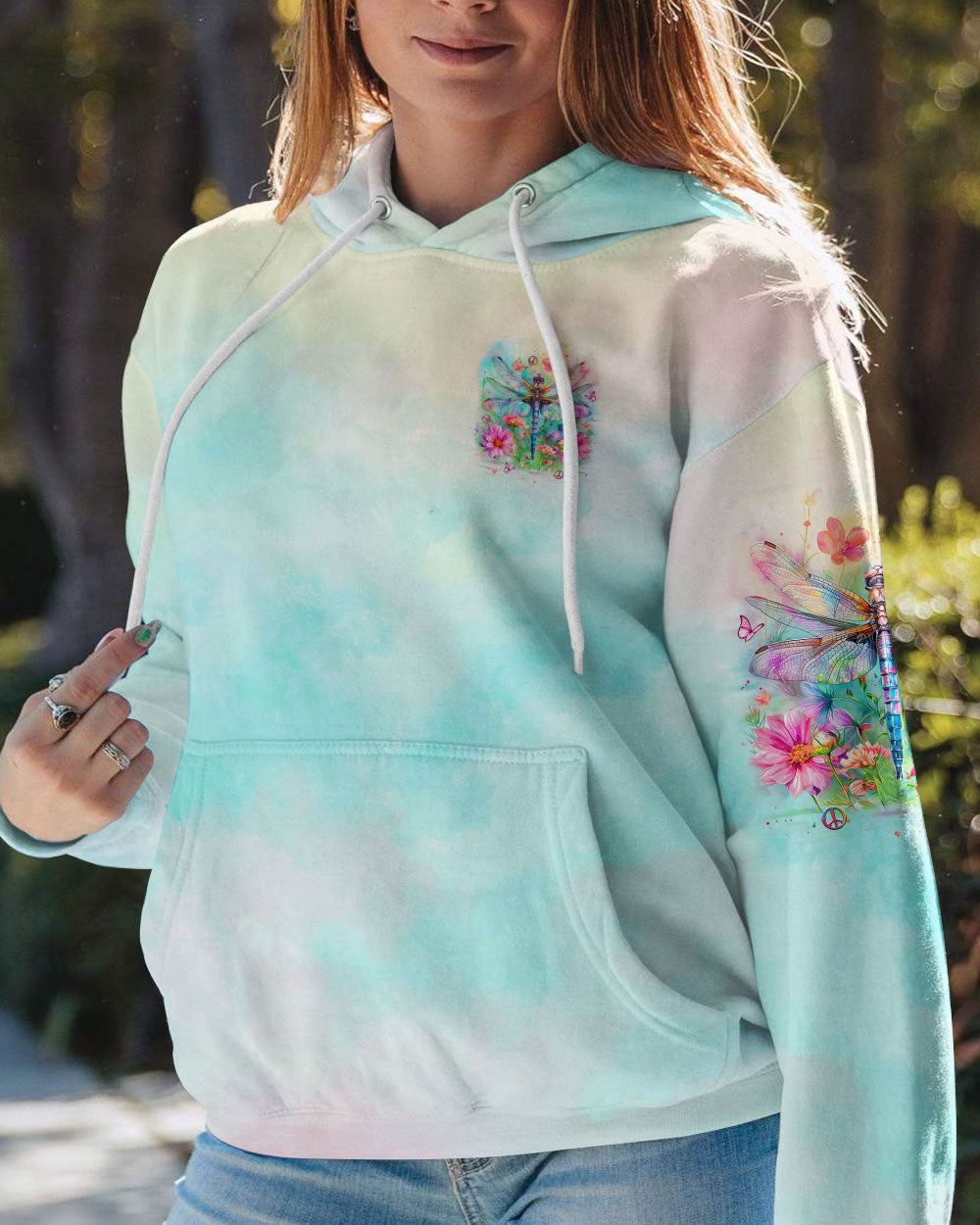 JUST BREATHE DRAGONFLY ALL OVER PRINT - YHLT3008242