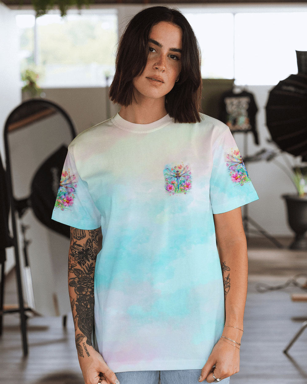 JUST BREATHE DRAGONFLY ALL OVER PRINT - YHLT3008242