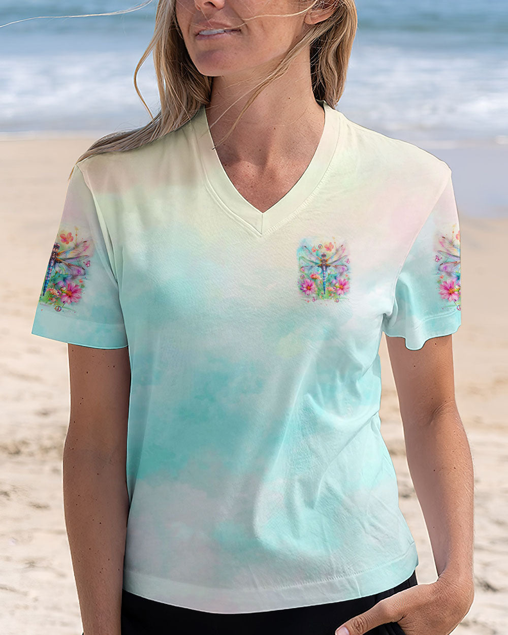 JUST BREATHE DRAGONFLY ALL OVER PRINT - YHLT3008242