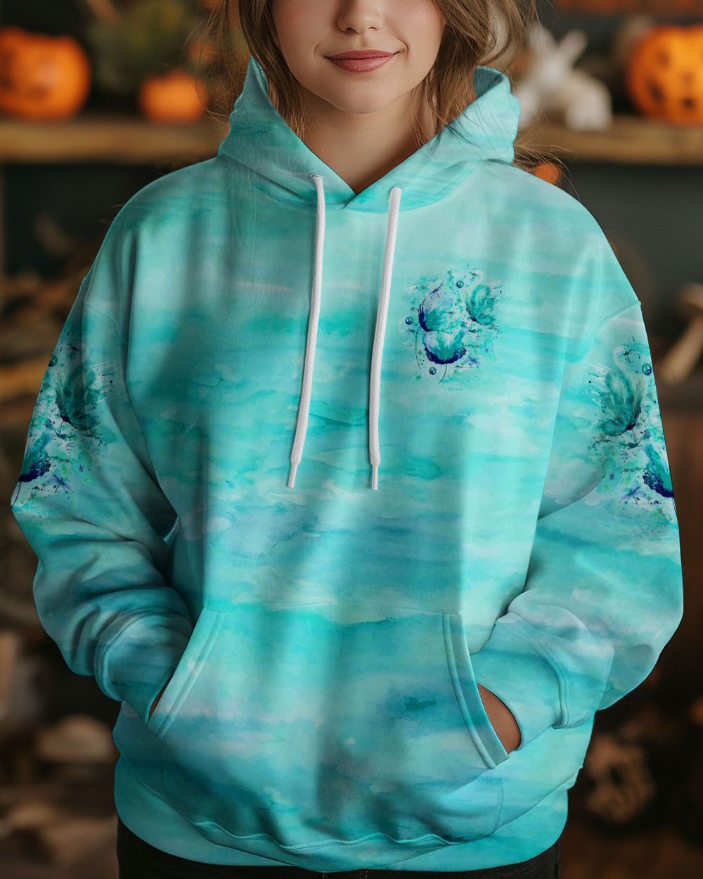 JUST BREATHE BUTTERFLY ALL OVER PRINT - YHLT3009242