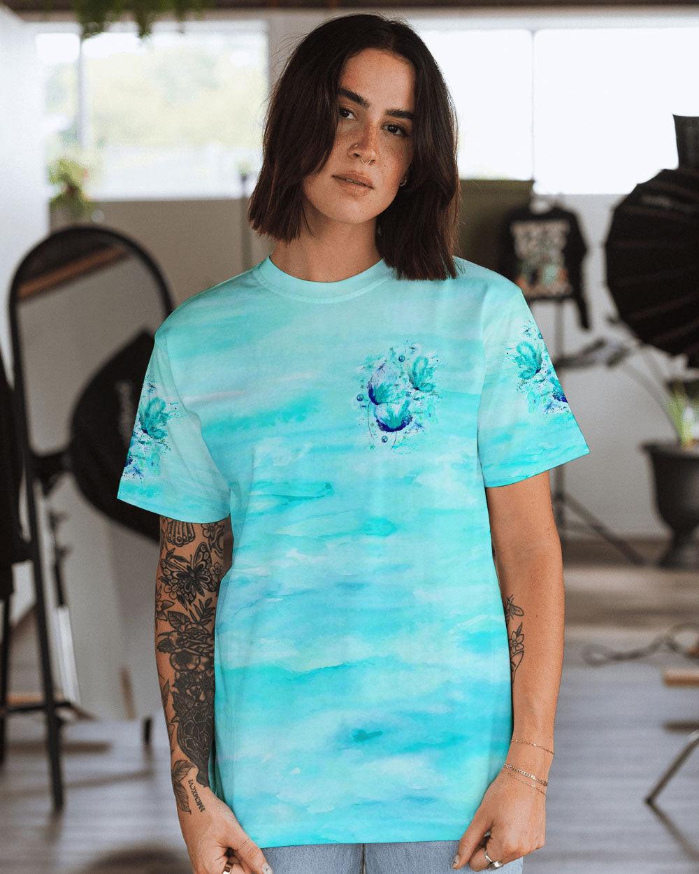 JUST BREATHE BUTTERFLY ALL OVER PRINT - YHLT3009242