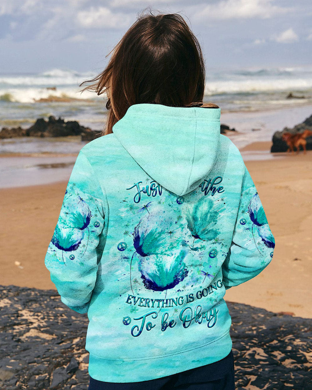 JUST BREATHE BUTTERFLY ALL OVER PRINT - YHLT3009242