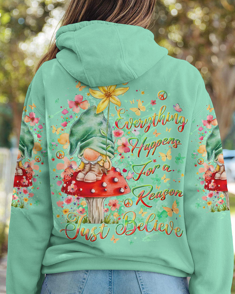 JUST BELIEVE GNOME ALL OVER PRINT - YHLT3107243