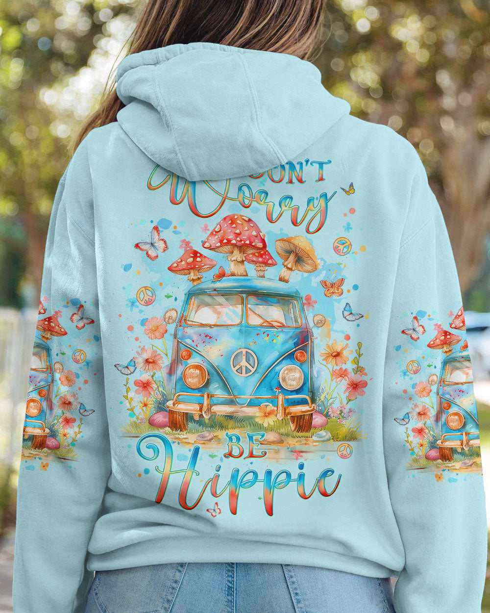 DON'T WORRY BE HIPPIE ALL OVER PRINT - YHLT0603245