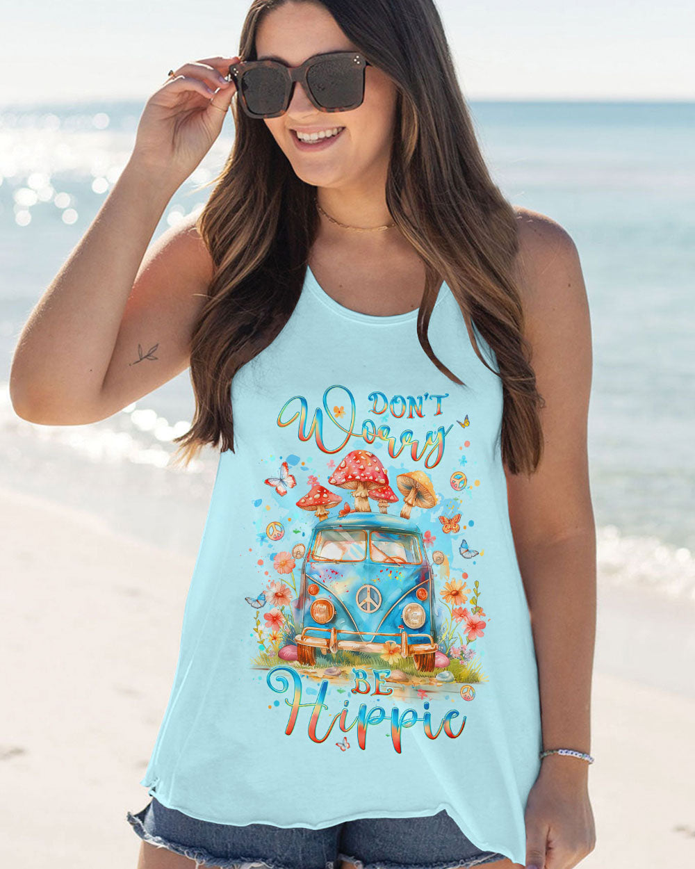 DON'T WORRY BE HIPPIE ALL OVER PRINT - YHLT0603245