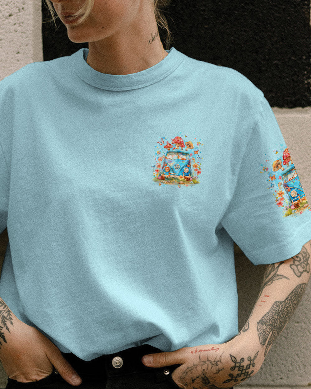 DON'T WORRY BE HIPPIE ALL OVER PRINT - YHLT0603245
