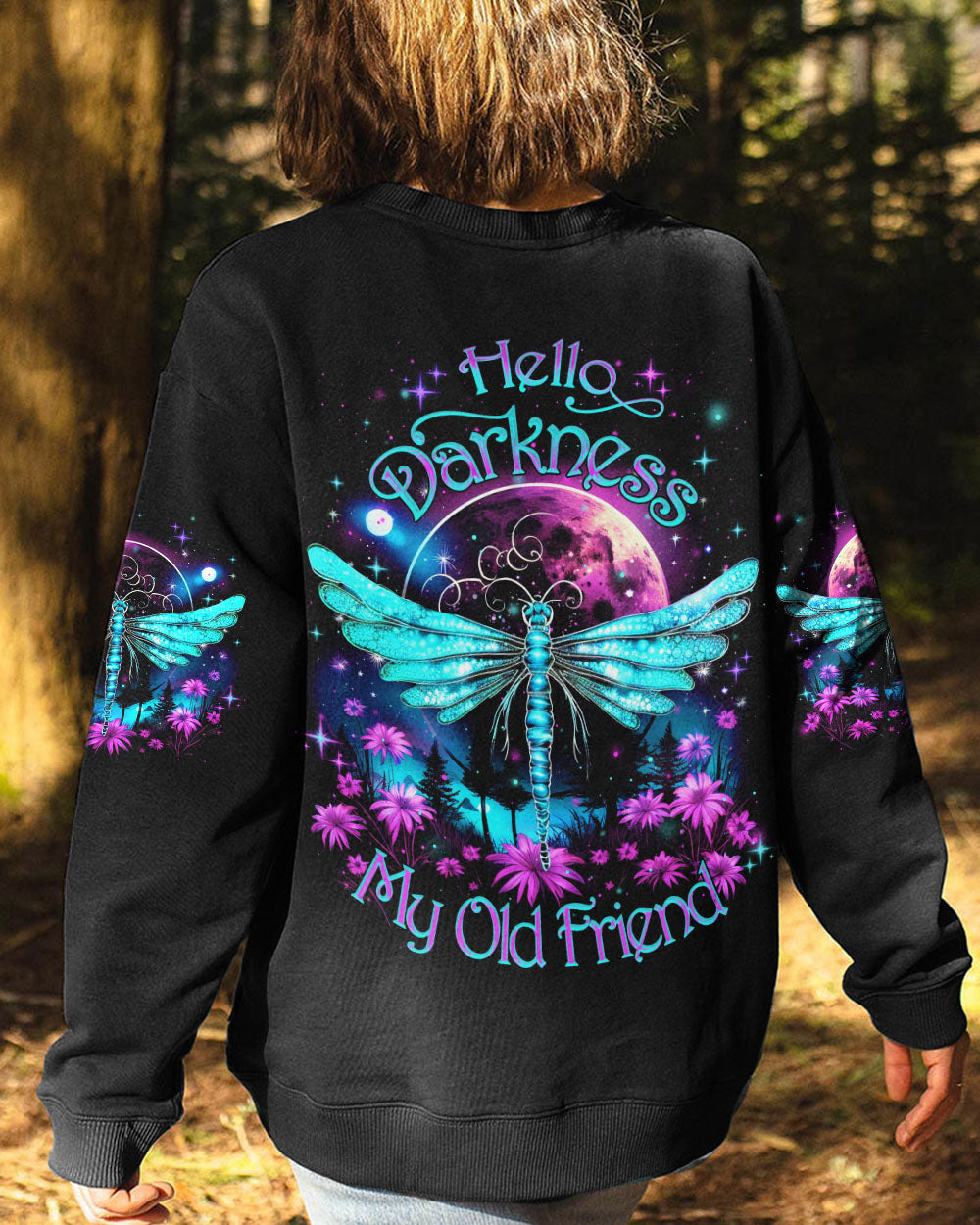 HELLO DARKNESS MY OLD FRIEND DRAGONFLY ALL OVER PRINT - YHDU1207231