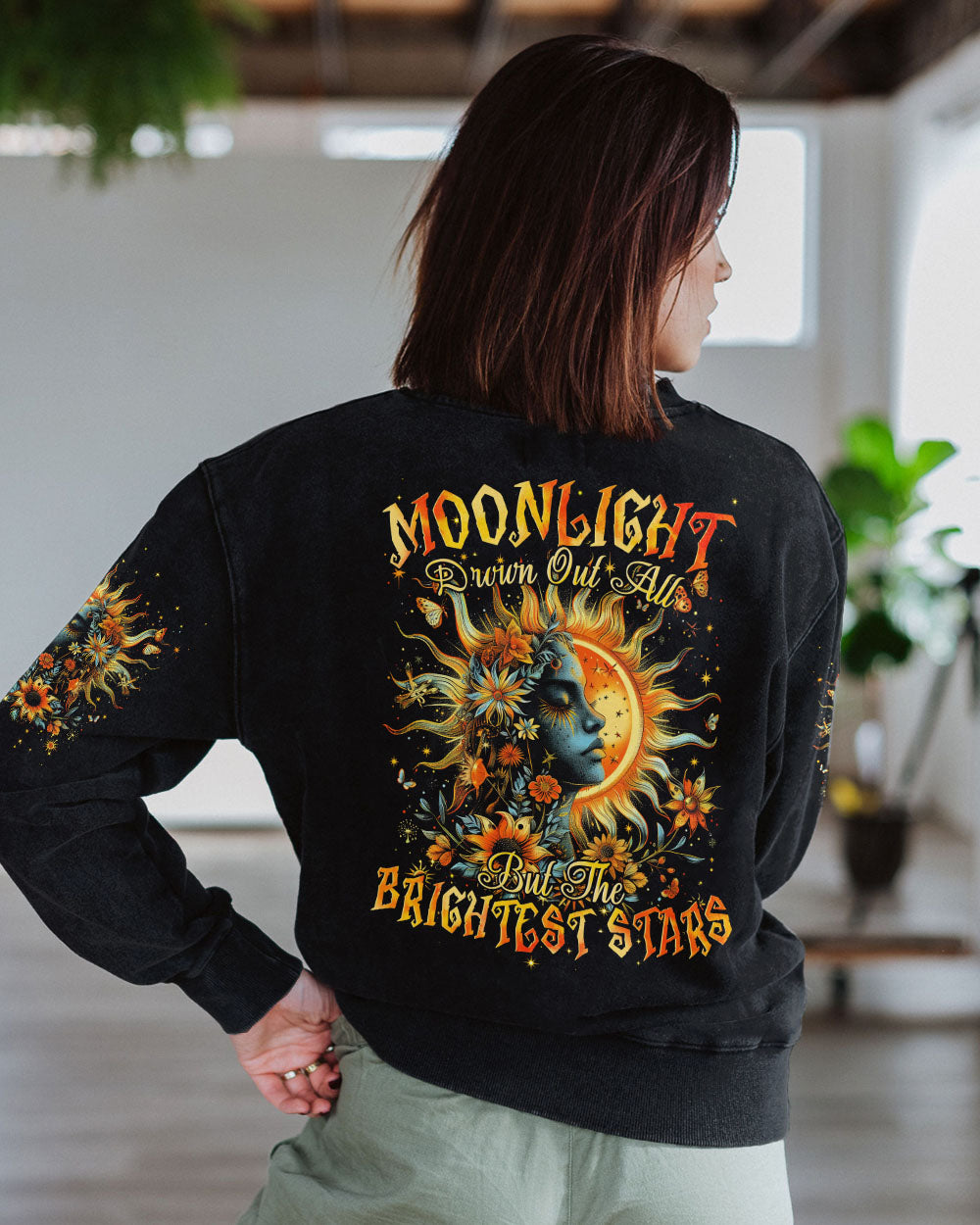 MOONLIGHT DROWNS OUT ALL BUT THE BRIGHTEST STARS ALL OVER PRINT - TYTM3007242