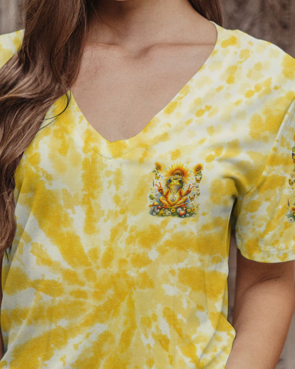 OLD HIPPIES FROG SUNFLOWER ALL OVER PRINT - TLNT3011231