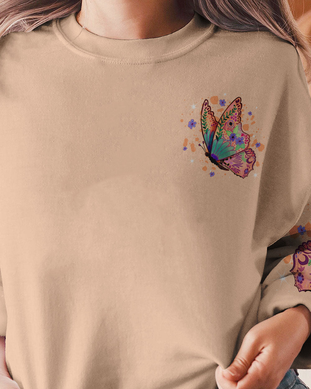 NEVER LOSE HOPE BUTTERFLY ALL OVER PRINT - TLNT1307233