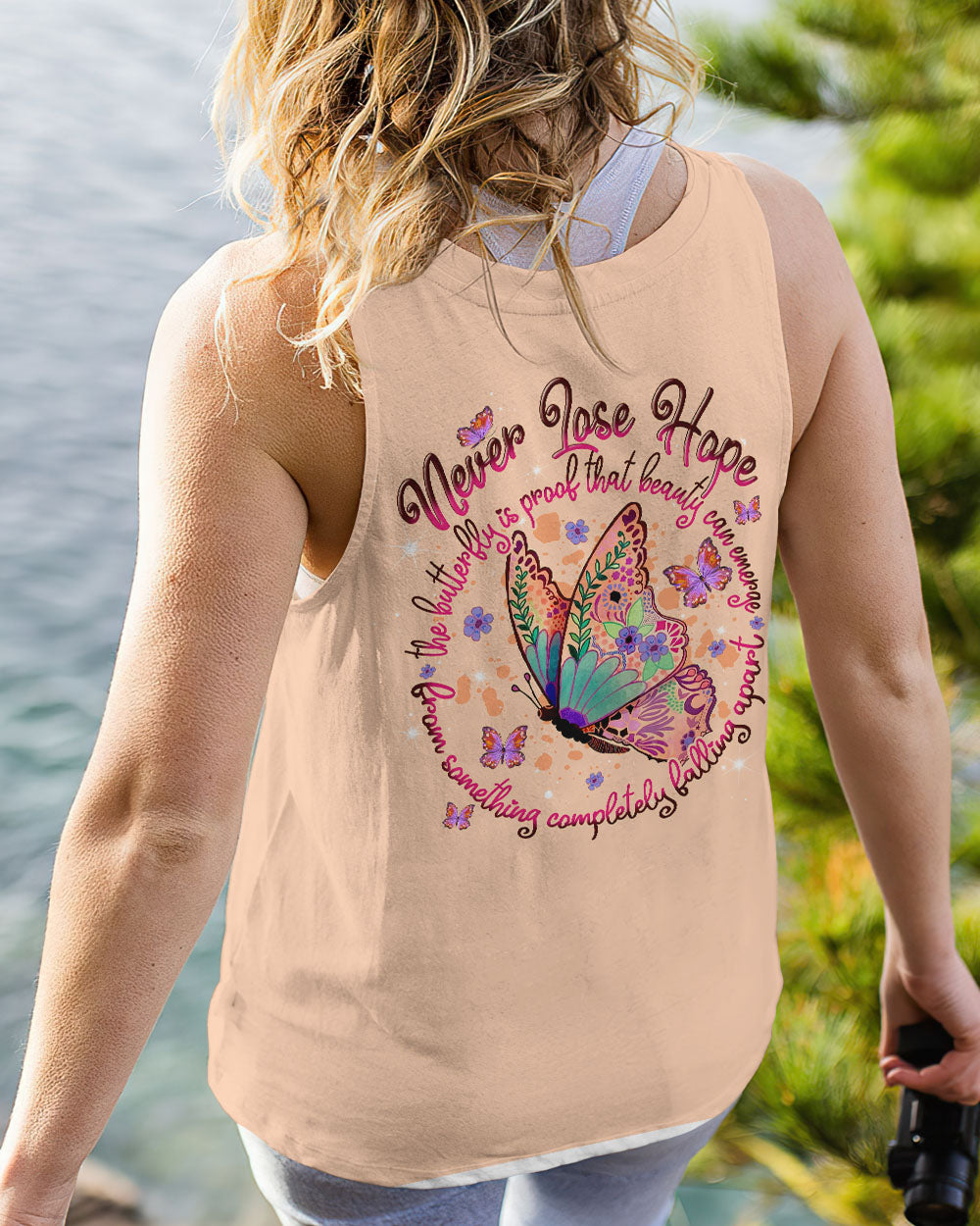 NEVER LOSE HOPE BUTTERFLY ALL OVER PRINT - TLNT1307233