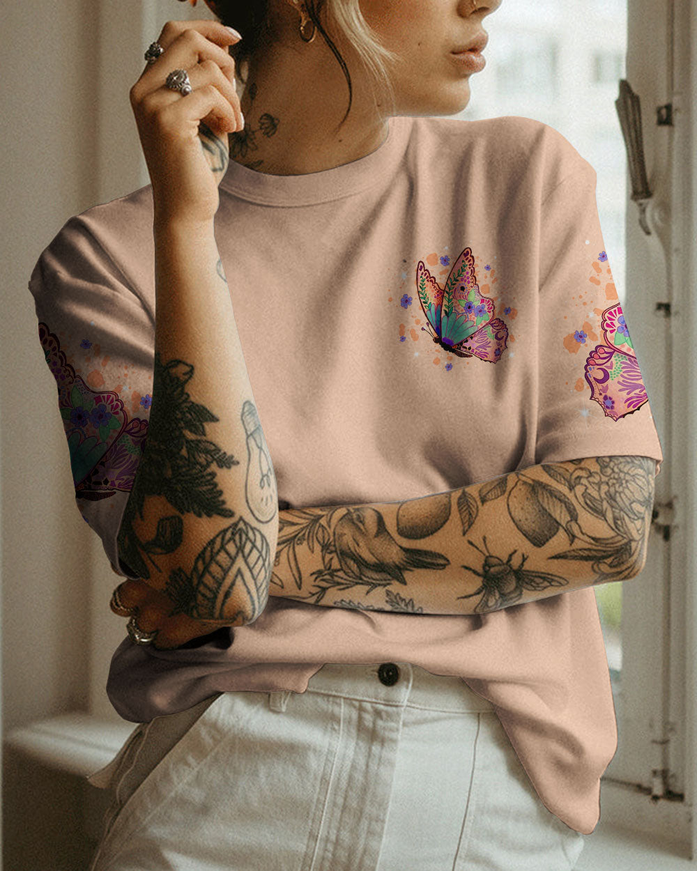 NEVER LOSE HOPE BUTTERFLY ALL OVER PRINT - TLNT1307233