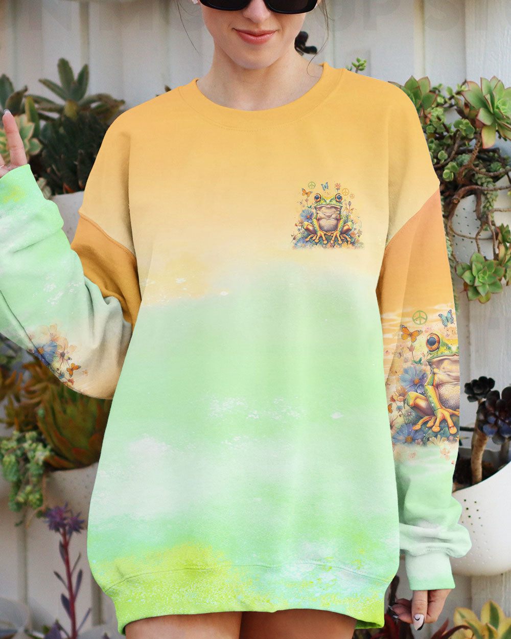 BE YOURSELF FROG ALL OVER PRINT - TLNO1103242