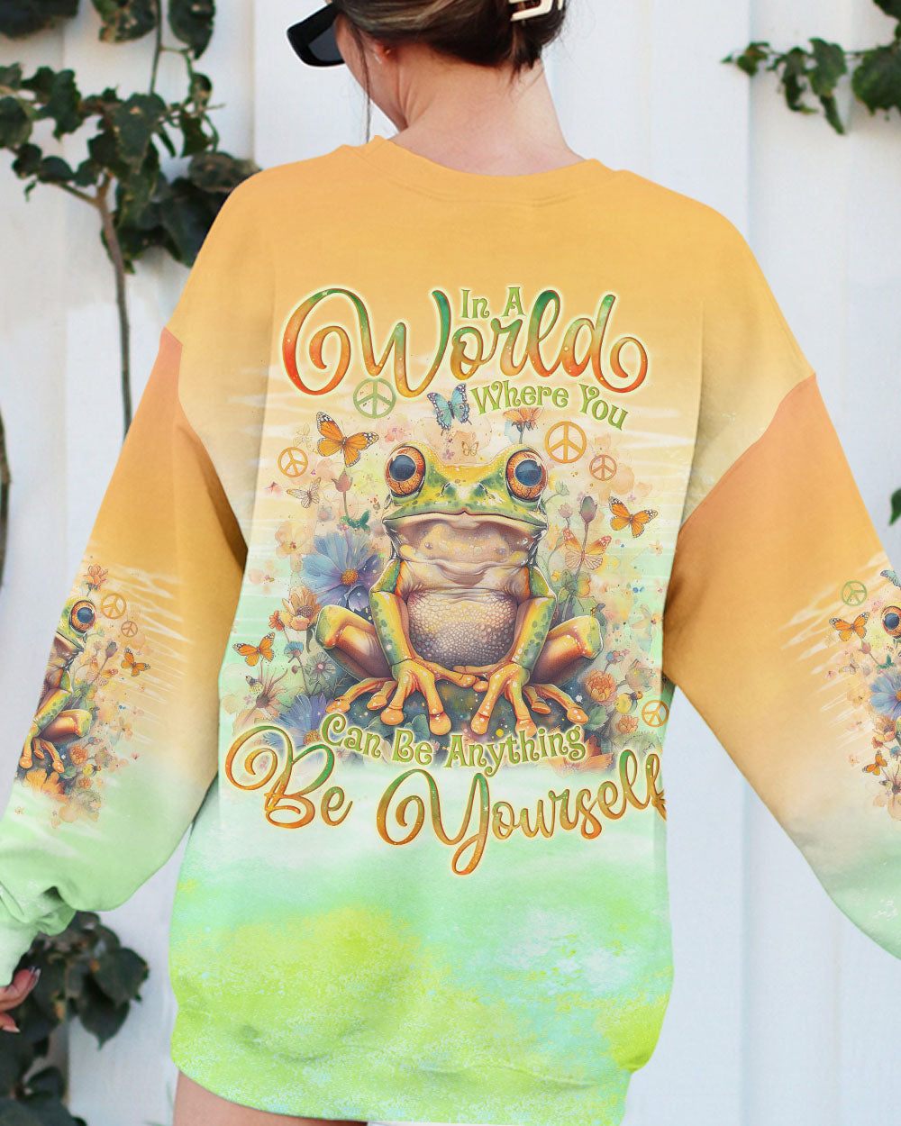 BE YOURSELF FROG ALL OVER PRINT - TLNO1103242