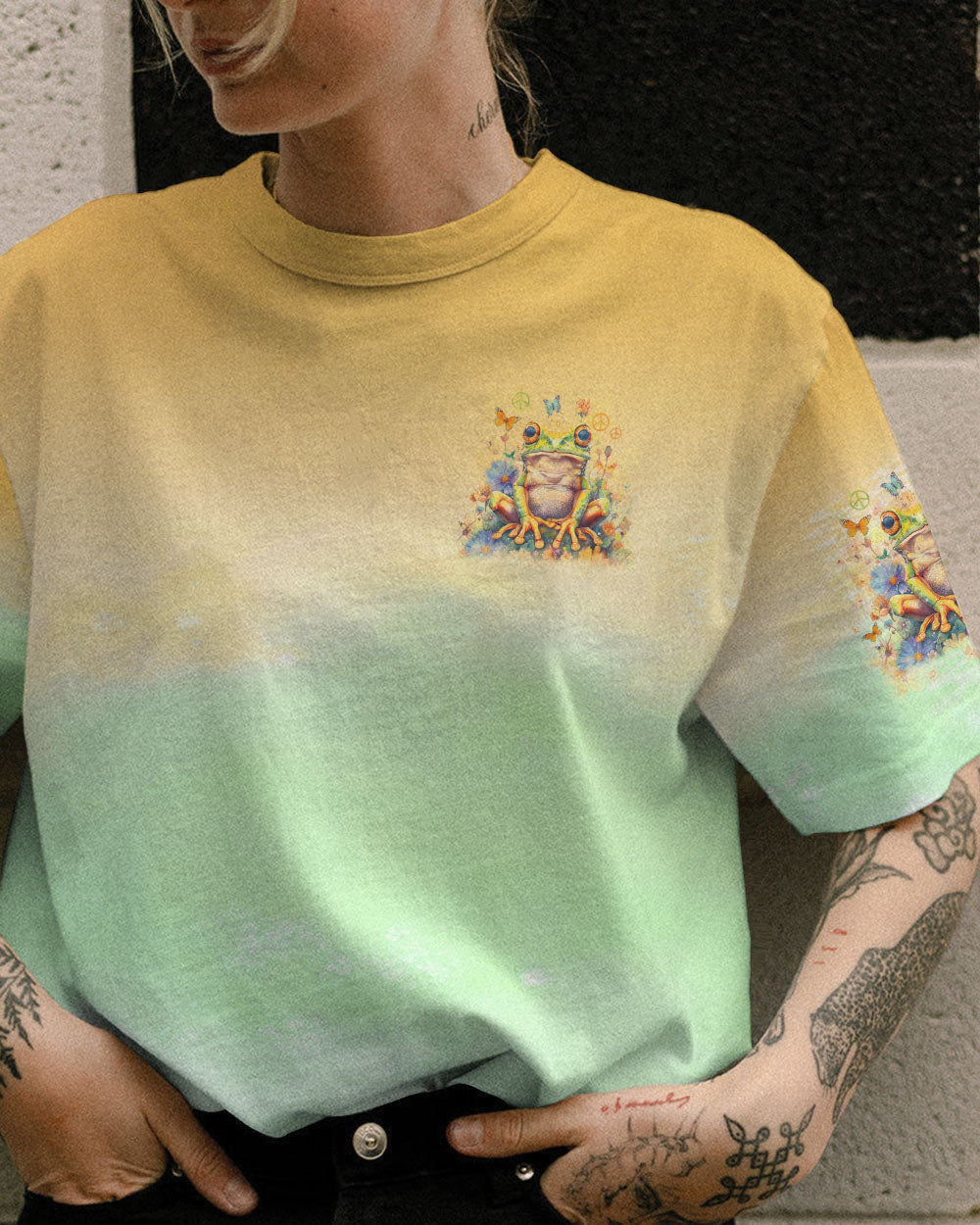 BE YOURSELF FROG ALL OVER PRINT - TLNO1103242