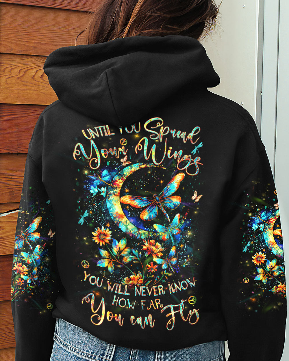 UNTIL YOU SPREAD YOUR WINGS DRAGONFLY ALL OVER PRINT - YHHN1103244