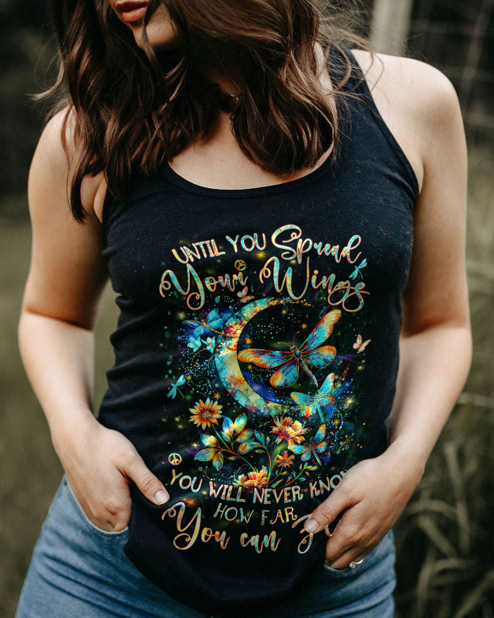 UNTIL YOU SPREAD YOUR WINGS DRAGONFLY ALL OVER PRINT - YHHN1103244