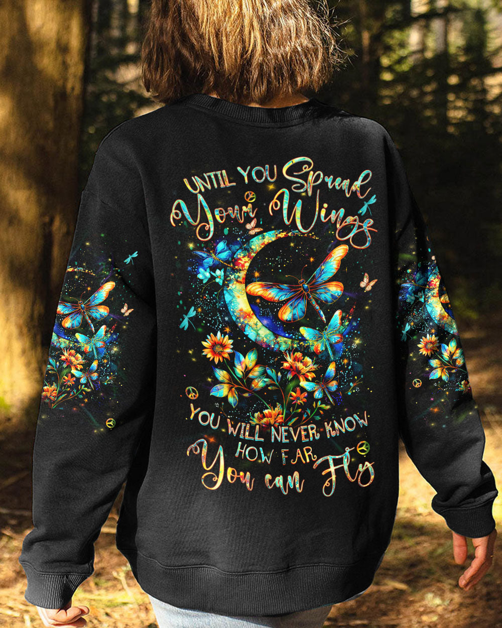 UNTIL YOU SPREAD YOUR WINGS DRAGONFLY ALL OVER PRINT - YHHN1103244