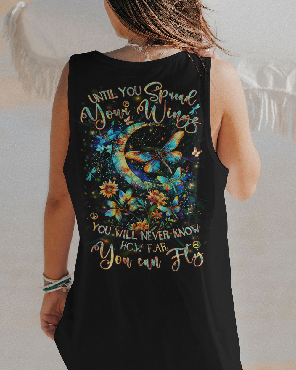 UNTIL YOU SPREAD YOUR WINGS DRAGONFLY ALL OVER PRINT - YHHN1103244