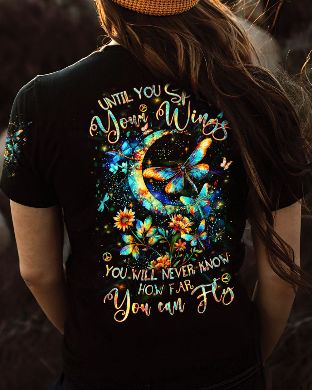 UNTIL YOU SPREAD YOUR WINGS DRAGONFLY ALL OVER PRINT - YHHN1103244